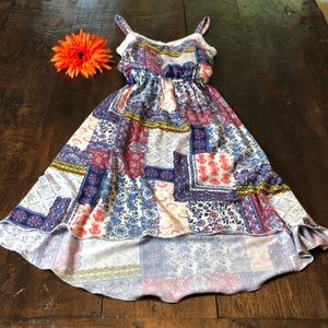 Girls/Youth Blue Floral Dress.